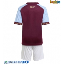 Maglie da calcio Aston Villa Prima Maglia Bambino 2025-26 Manica Corta (+ Pantaloni corti)